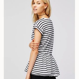 EUC Free People Take Two Peplum Top